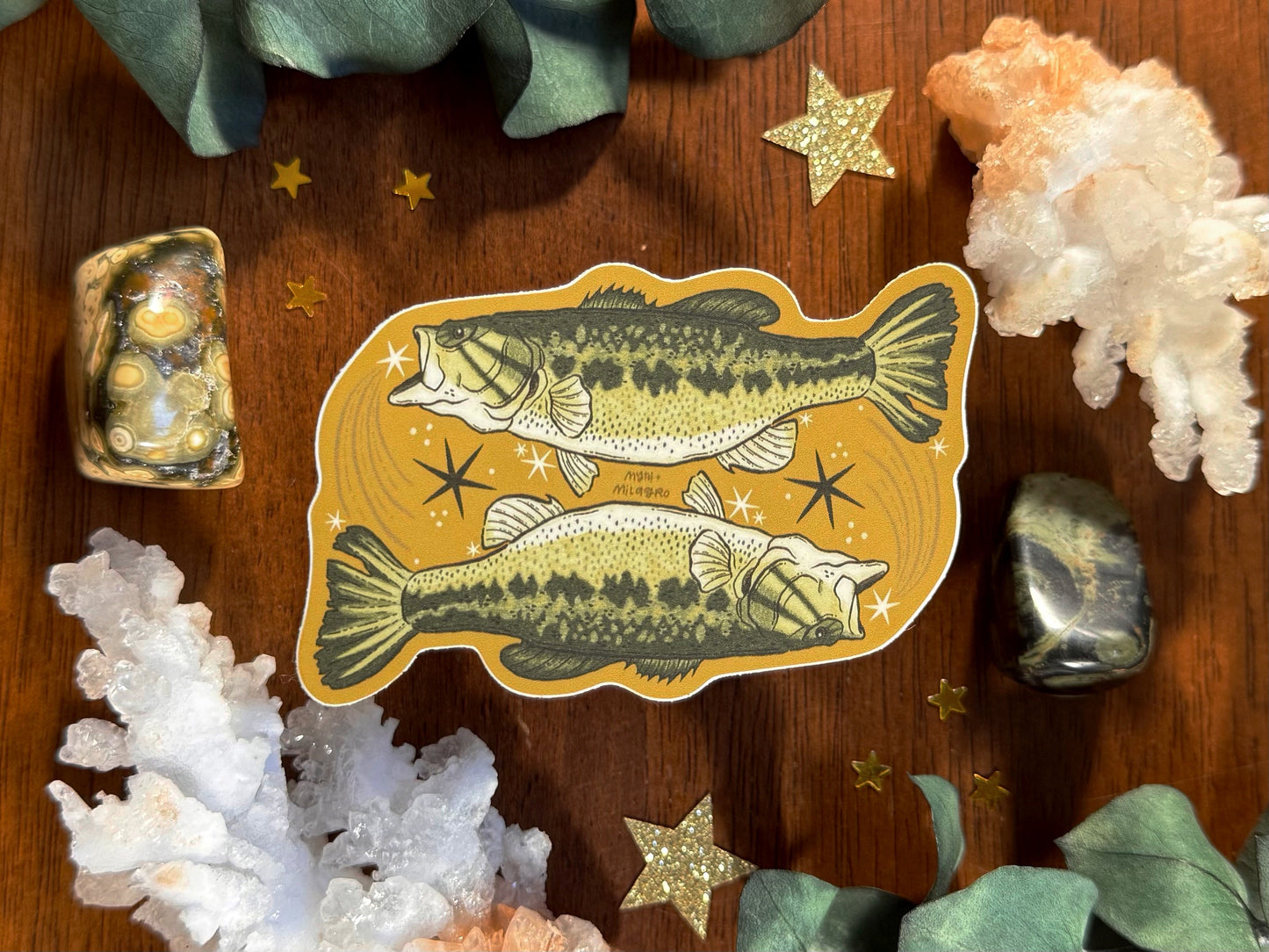Largemouth Bass Die Cut Waterproof Vinyl Sticker