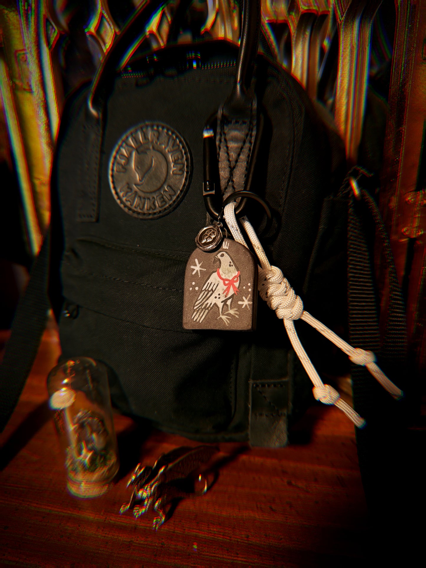 Ceramic Pigeon Bag Charm/Keychain