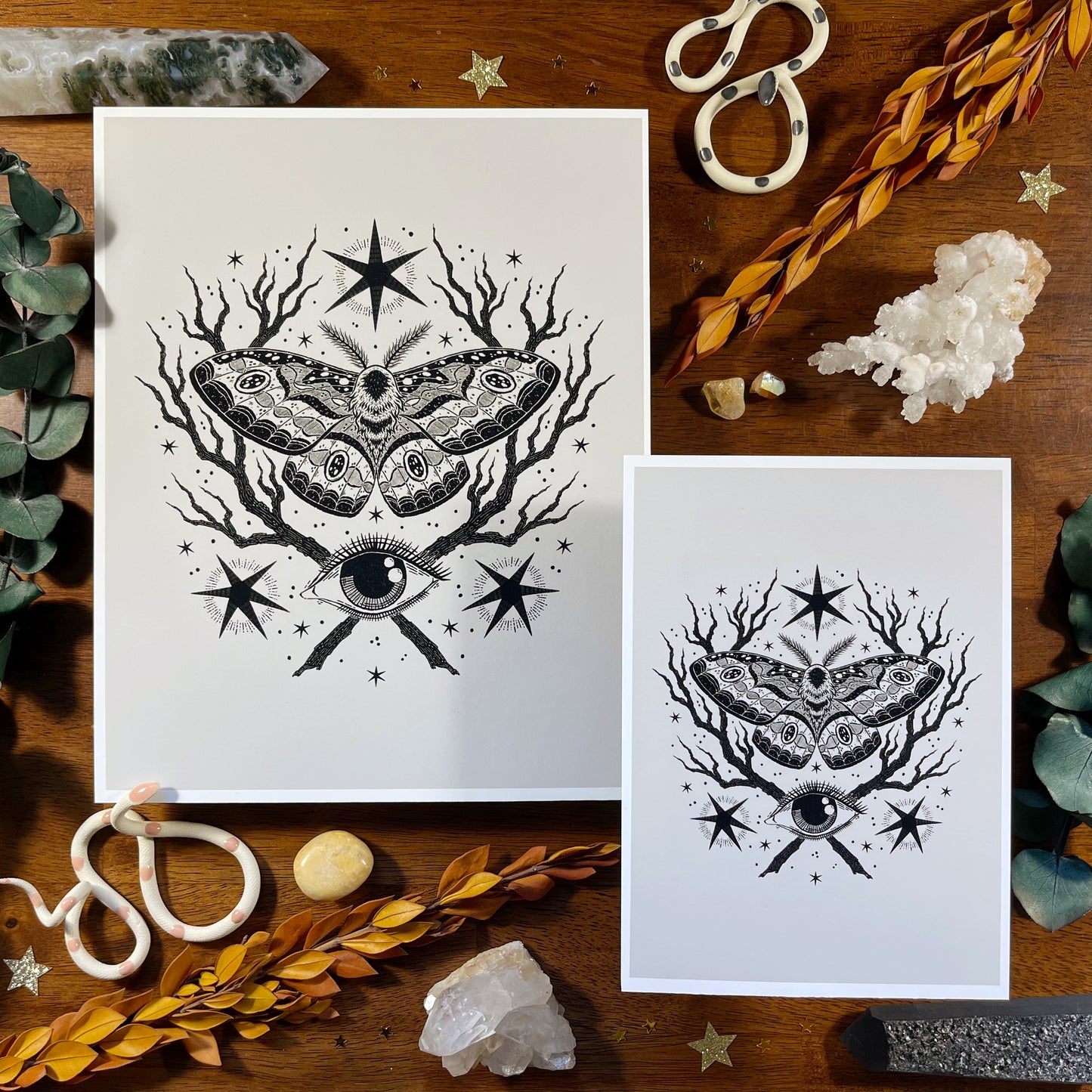 Moth Mystic Art Print