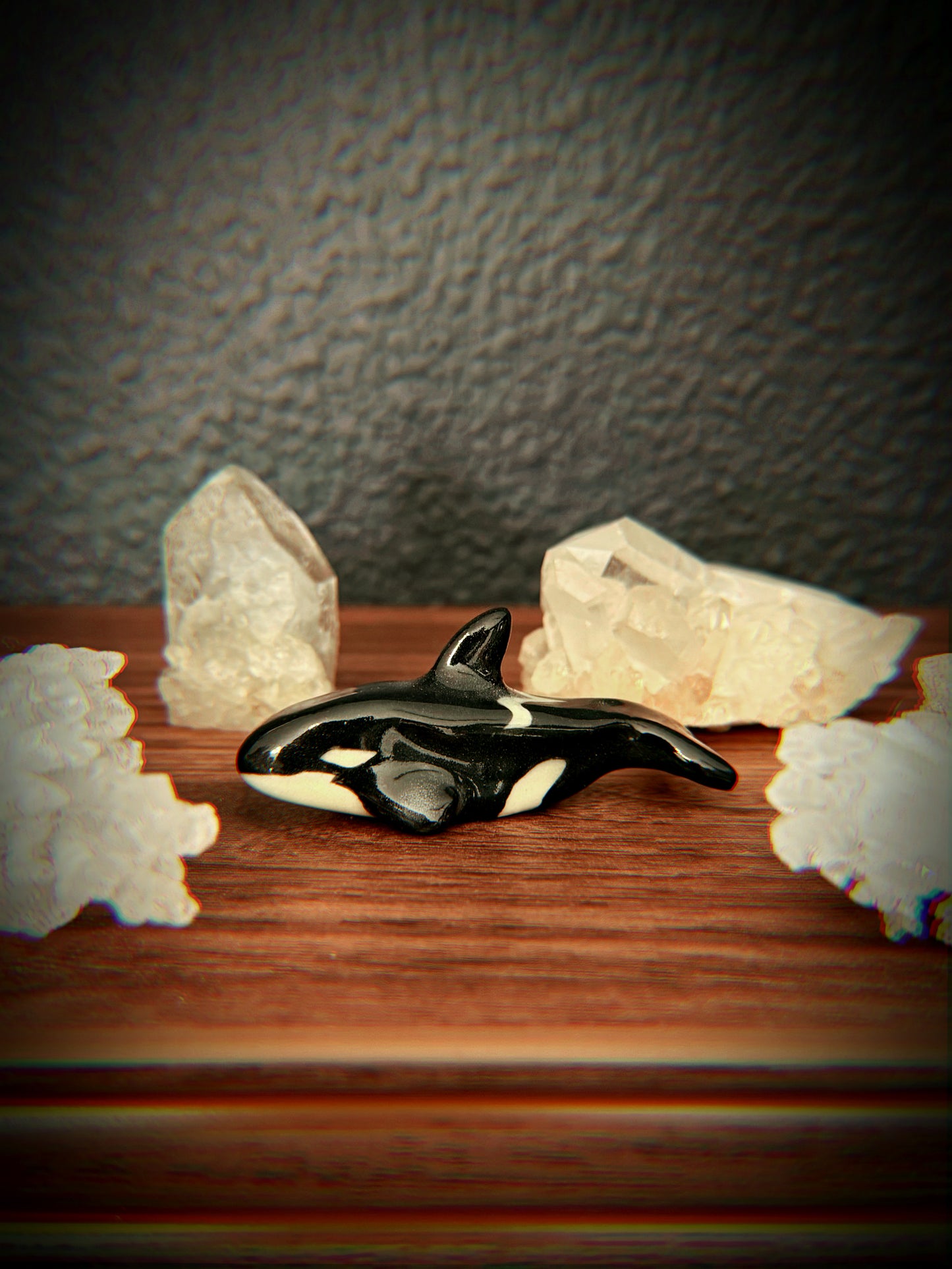 Mini Ceramic Orca/Killer Whale Figurine