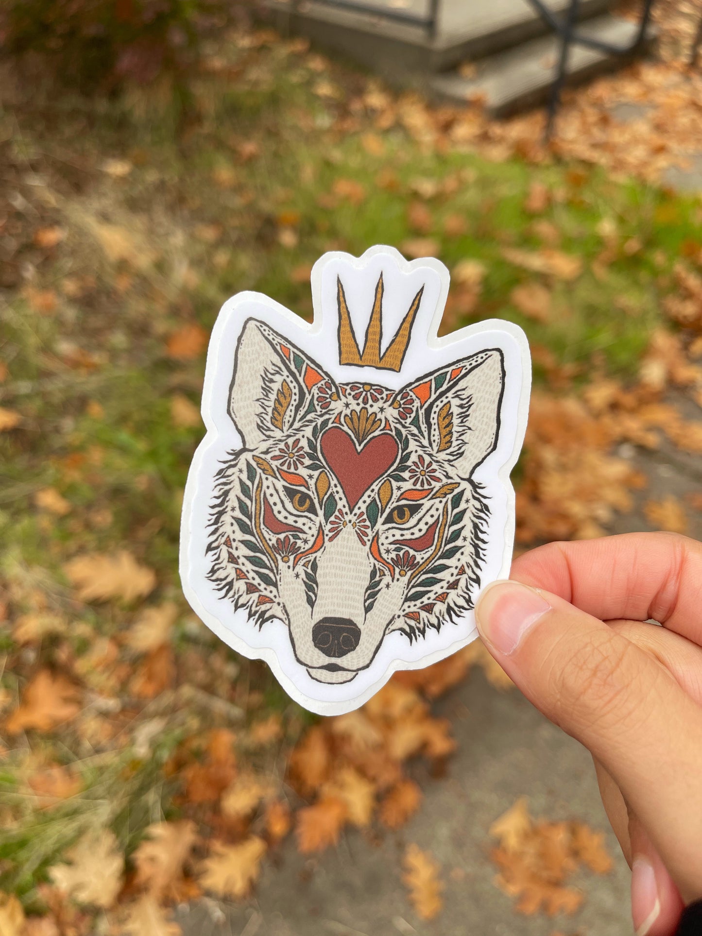 Wolf Alebrije Die Cut Sticker
