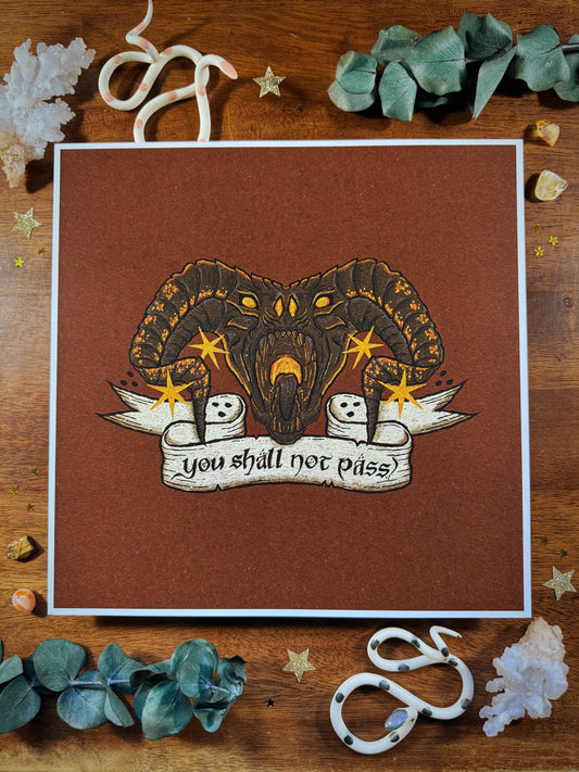 Balrog 10x10 Art Print