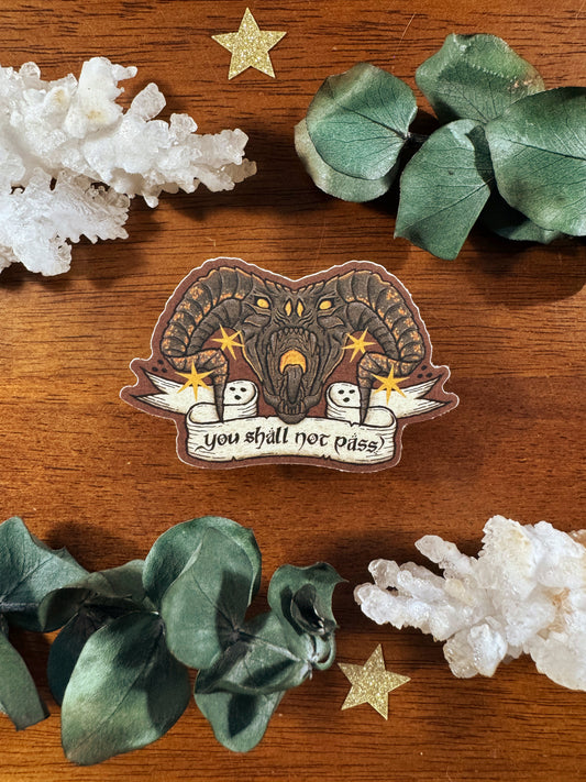 Balrog Die Cut Sticker