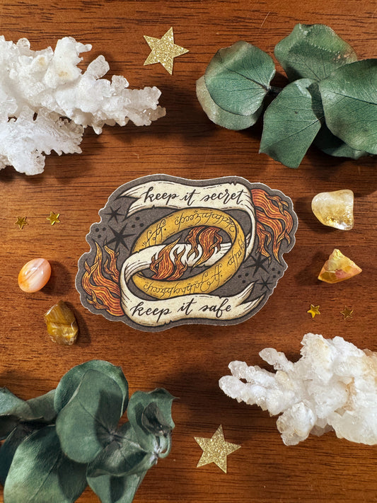 The One Ring Die Cut Sticker