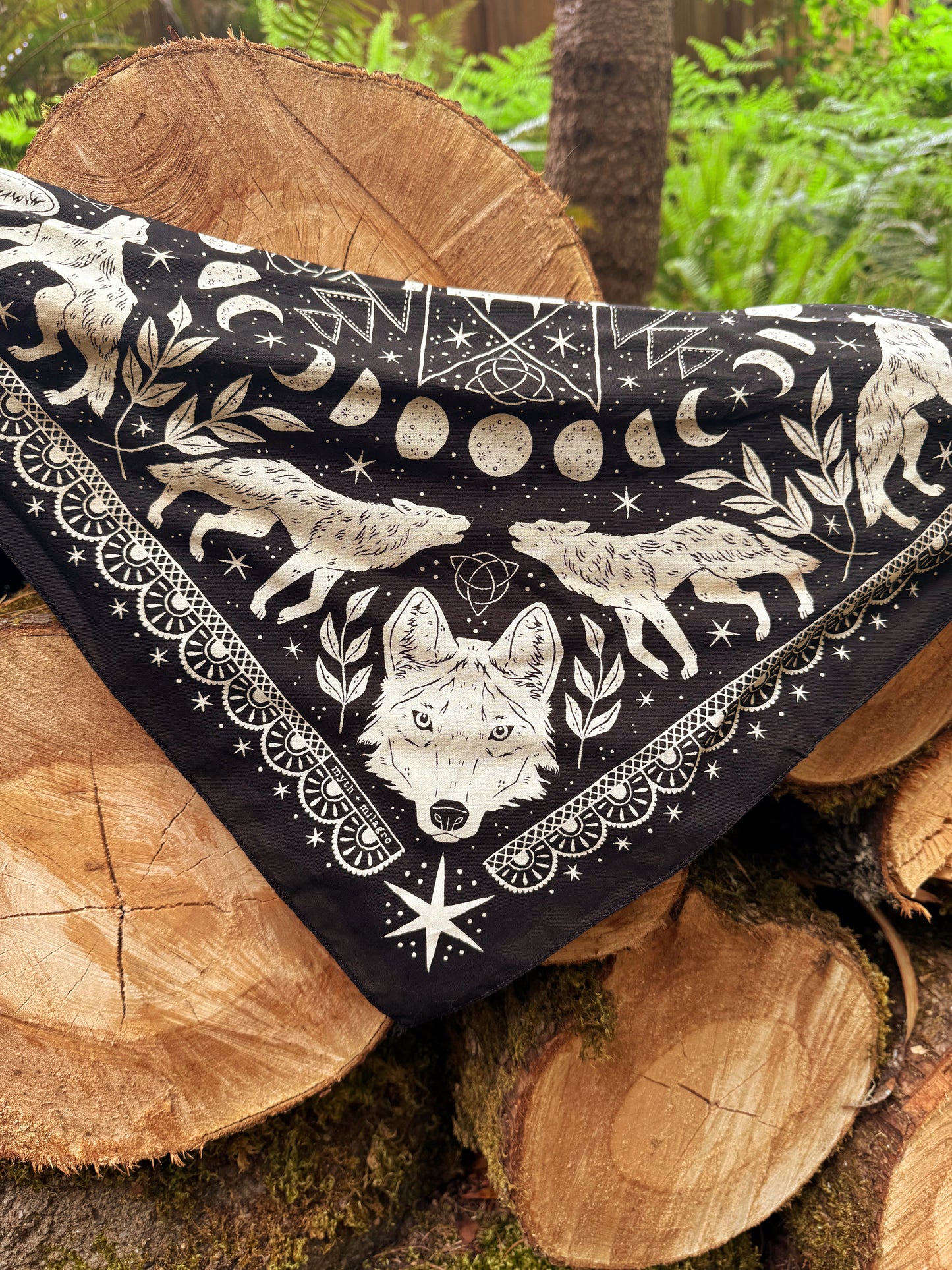 Wolf Cotton Bandana