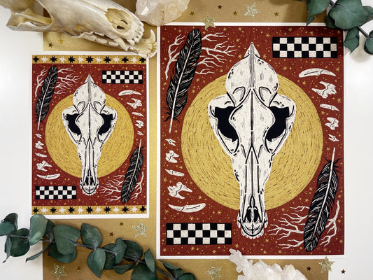 Coyote Clash Art Print