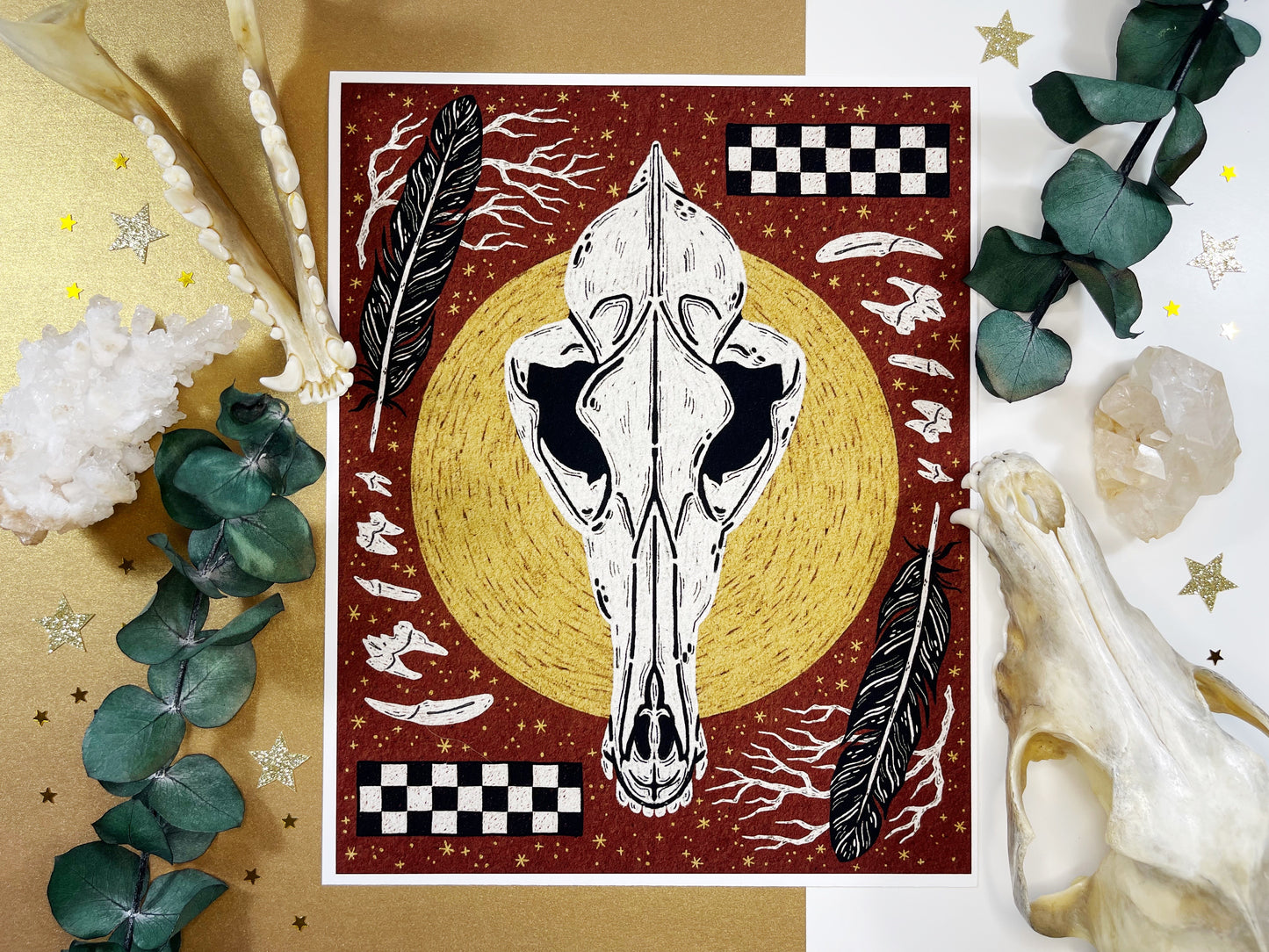 Coyote Clash Art Print