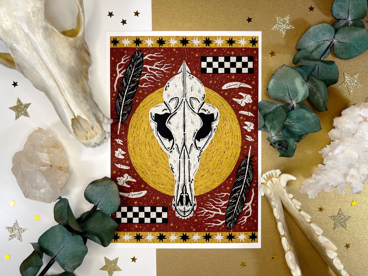 Coyote Clash Art Print