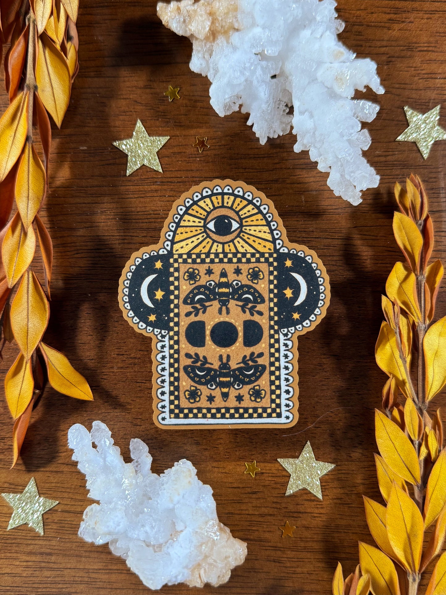 Moth Mexican Shrine Vinyl Die Cut Sticker