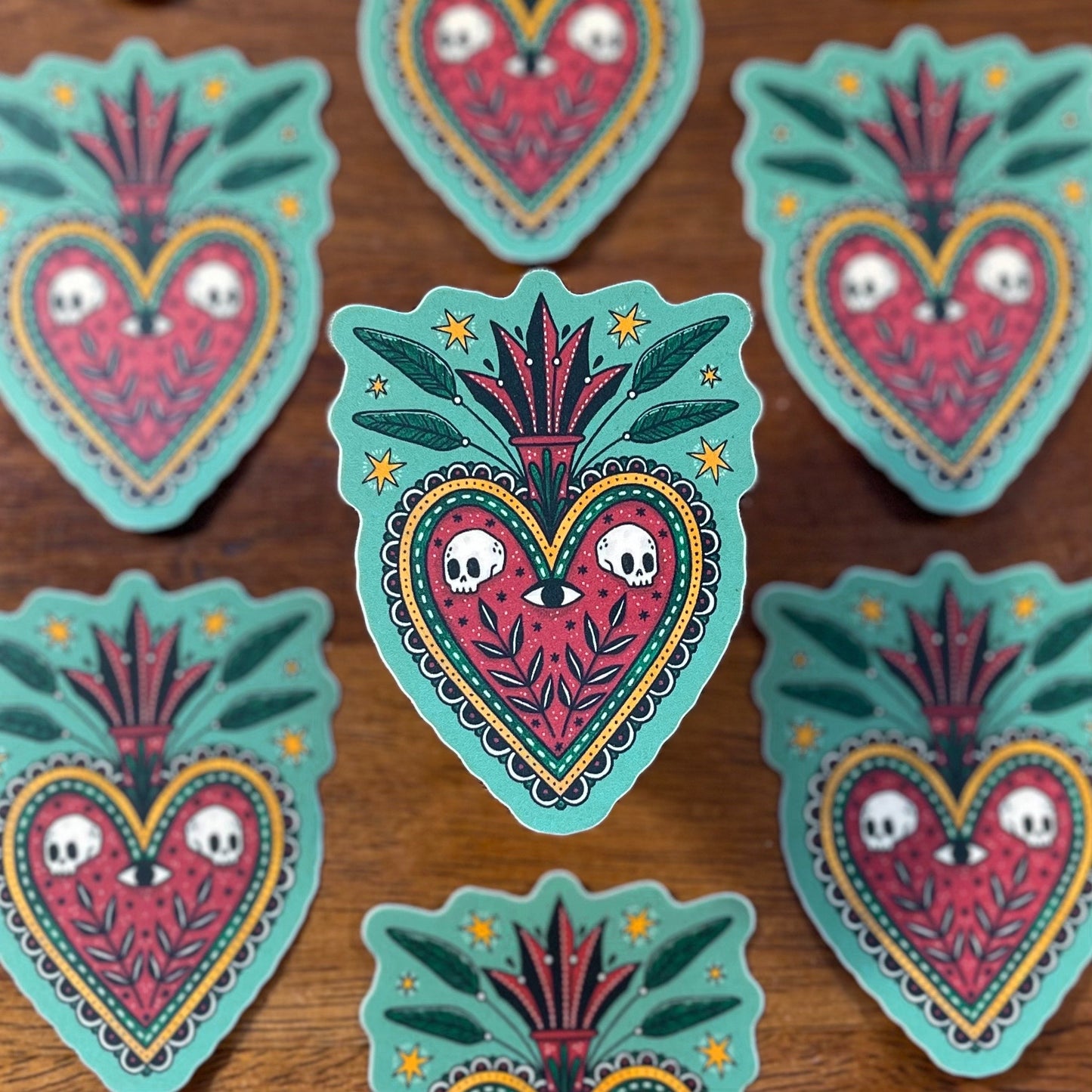 Milagro - Sacred Heart Vinyl Sticker