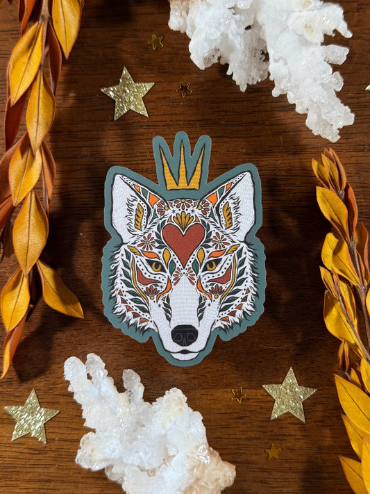 Wolf Alebrije Die Cut Sticker