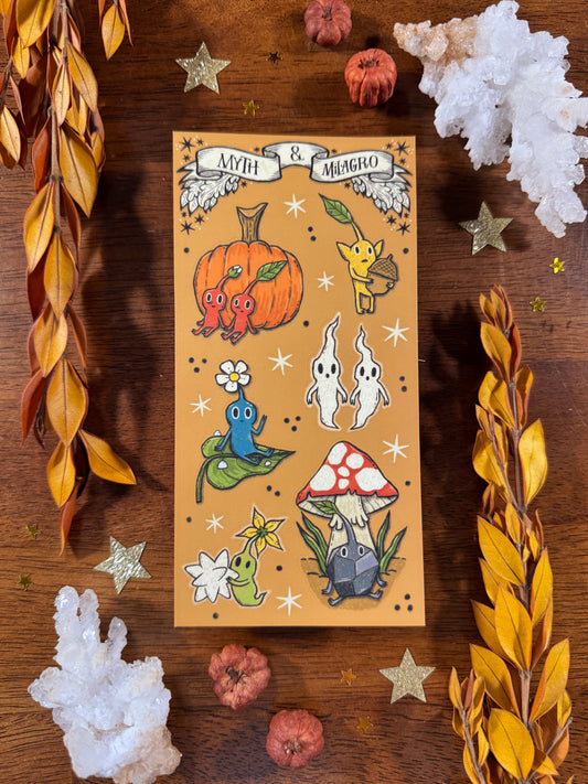 Autumn Bloom Pikmin Vinyl Sticker Sheet