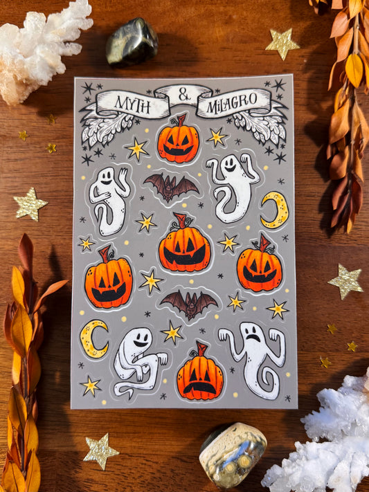 Frightful Friends Waterproof Vinyl Sticker Sheet