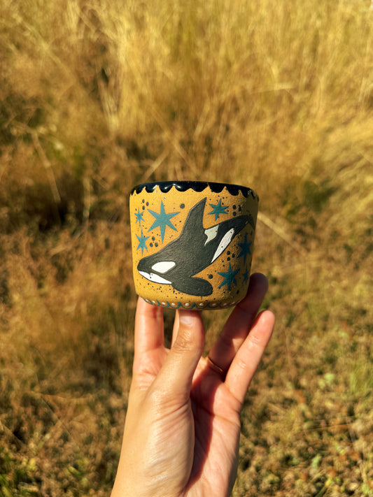 Ceramic Orca Cup/Pot