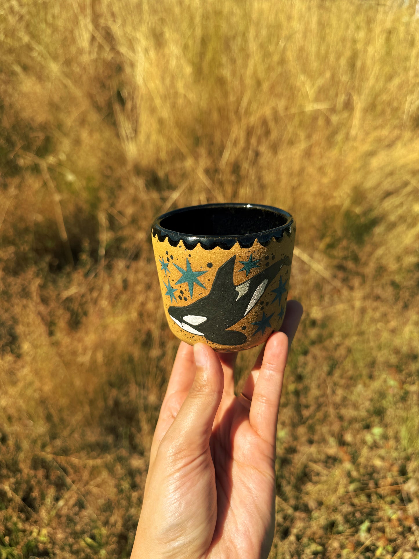 Ceramic Orca Cup/Pot