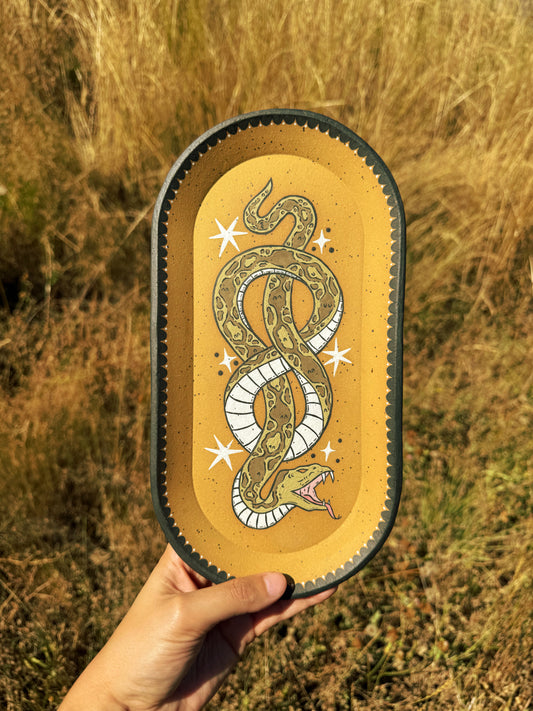 Ceramic Snake Tray