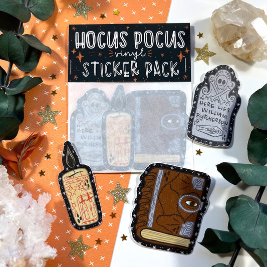 Hocus Pocus Vinyl Sticker 3 Pack
